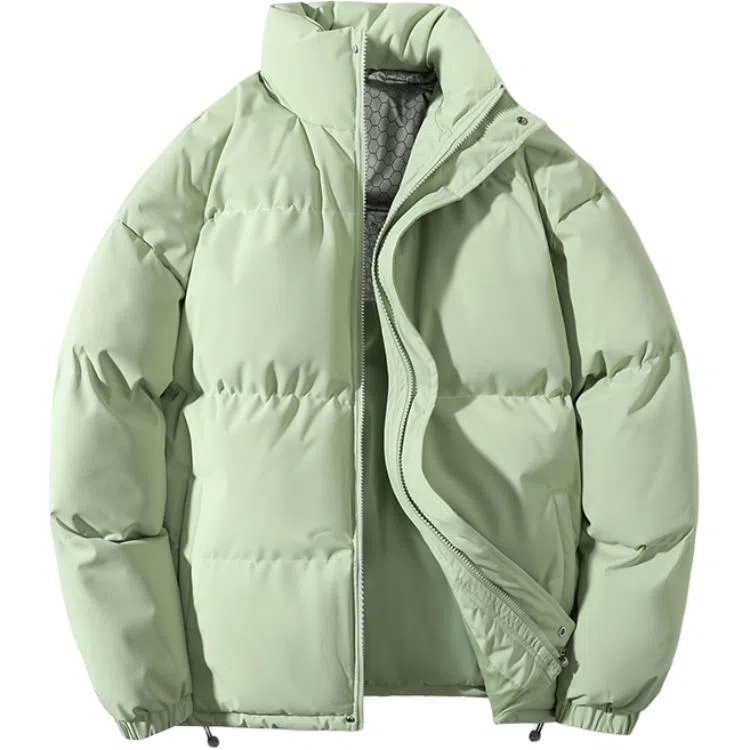 BUSINE 2025 Solid Color Winter Puffer Jacket