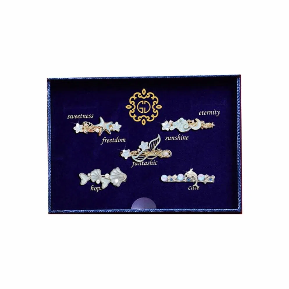 妖娆猫 浪漫唯美高端侧边一字夹发饰 合金 发夹 女款