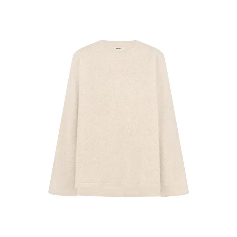 美洋 热红酒狐狸绒羊毛混纺毛衣 女款