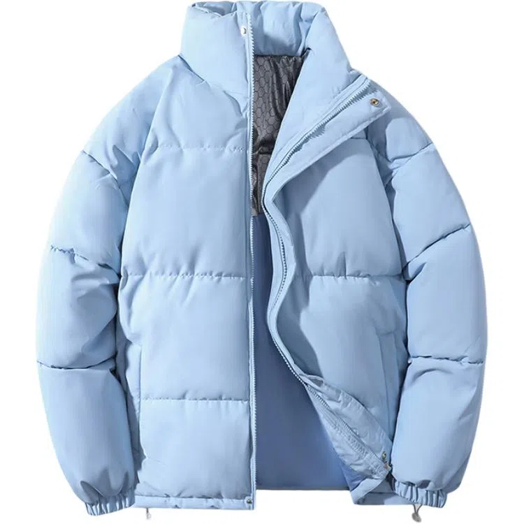BUSINE 2025 Solid Color Winter Puffer Jacket