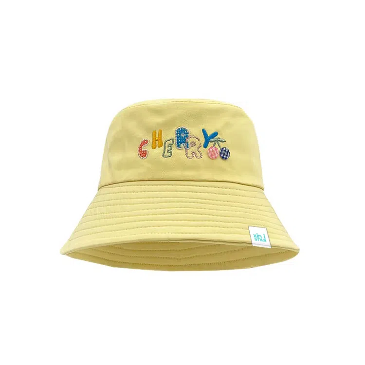 心水好物 甜妹多彩字母刺绣春夏季韩版显脸小盆帽大头围露营遮阳防晒帽 棉 渔夫帽 女款