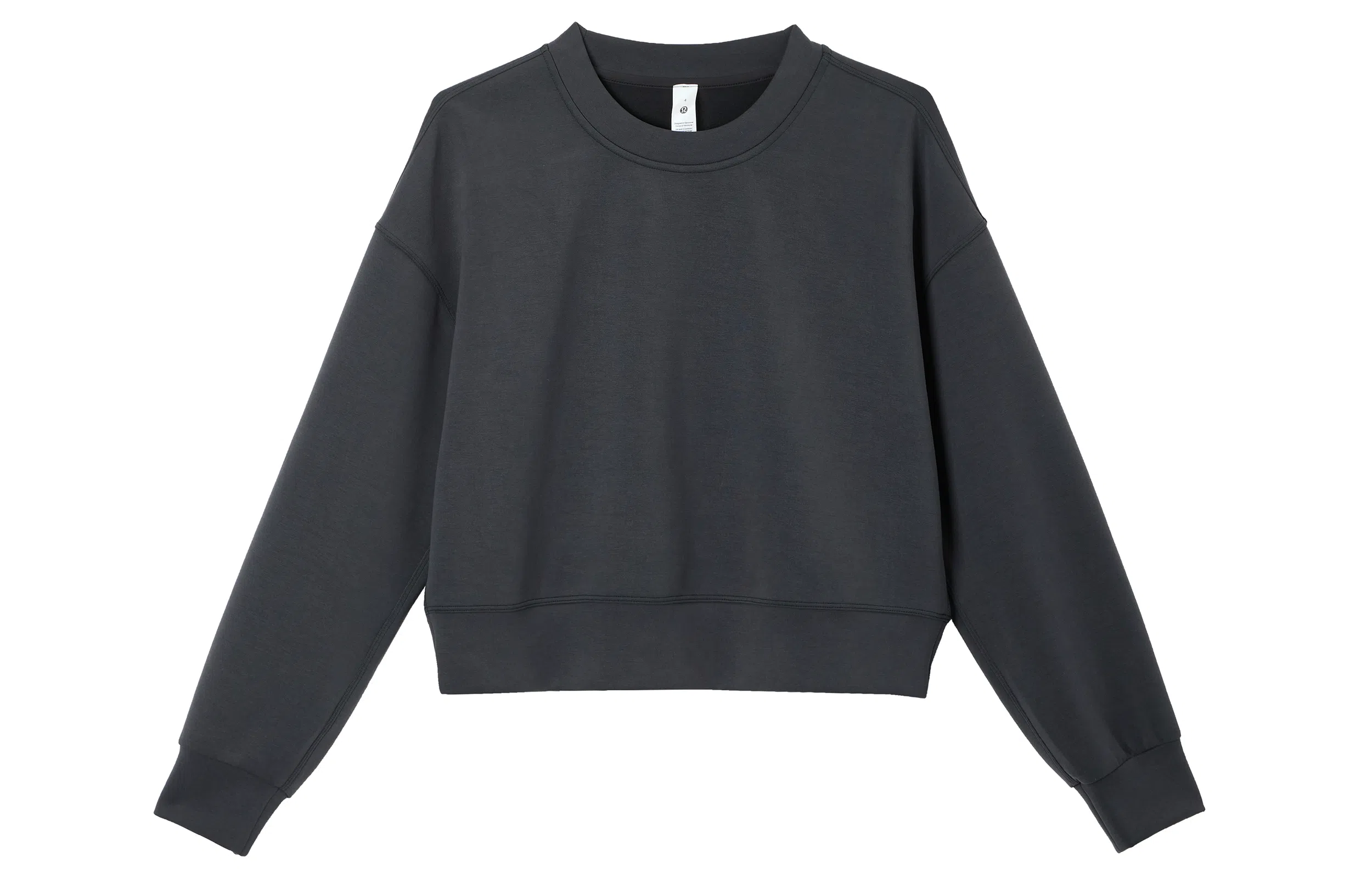 lululemon Softstreme Perfectly Oversized Cropped Crew Espresso