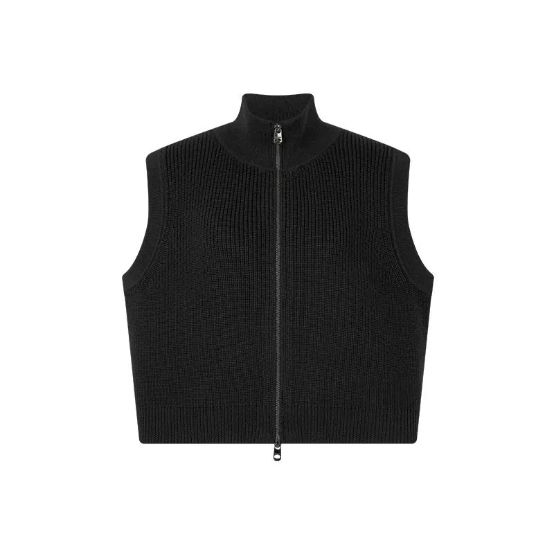 美洋 针织机洗绵羊毛马甲 女款