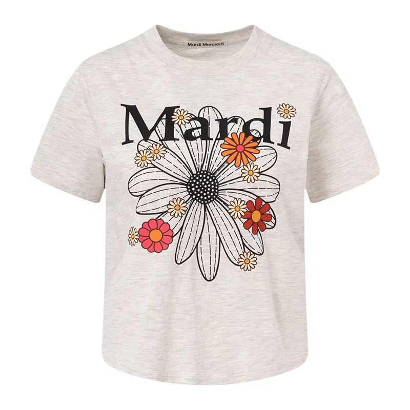 MARDI MERCREDI SS25 SLIM TSHIRT FLOWERMARDI BLOSSOM T