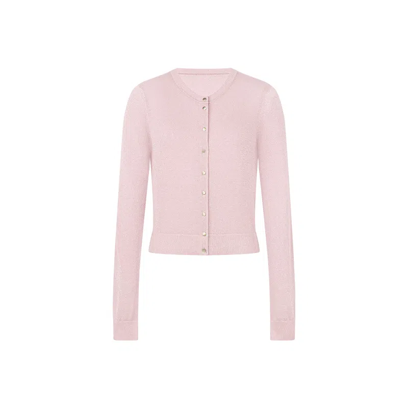 美洋 真丝羊毛银丝针织衫 女款