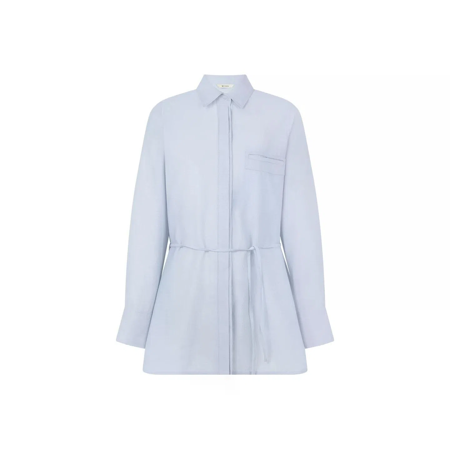 美洋 薄雾一衣两穿乱麻绉衬衫 女款