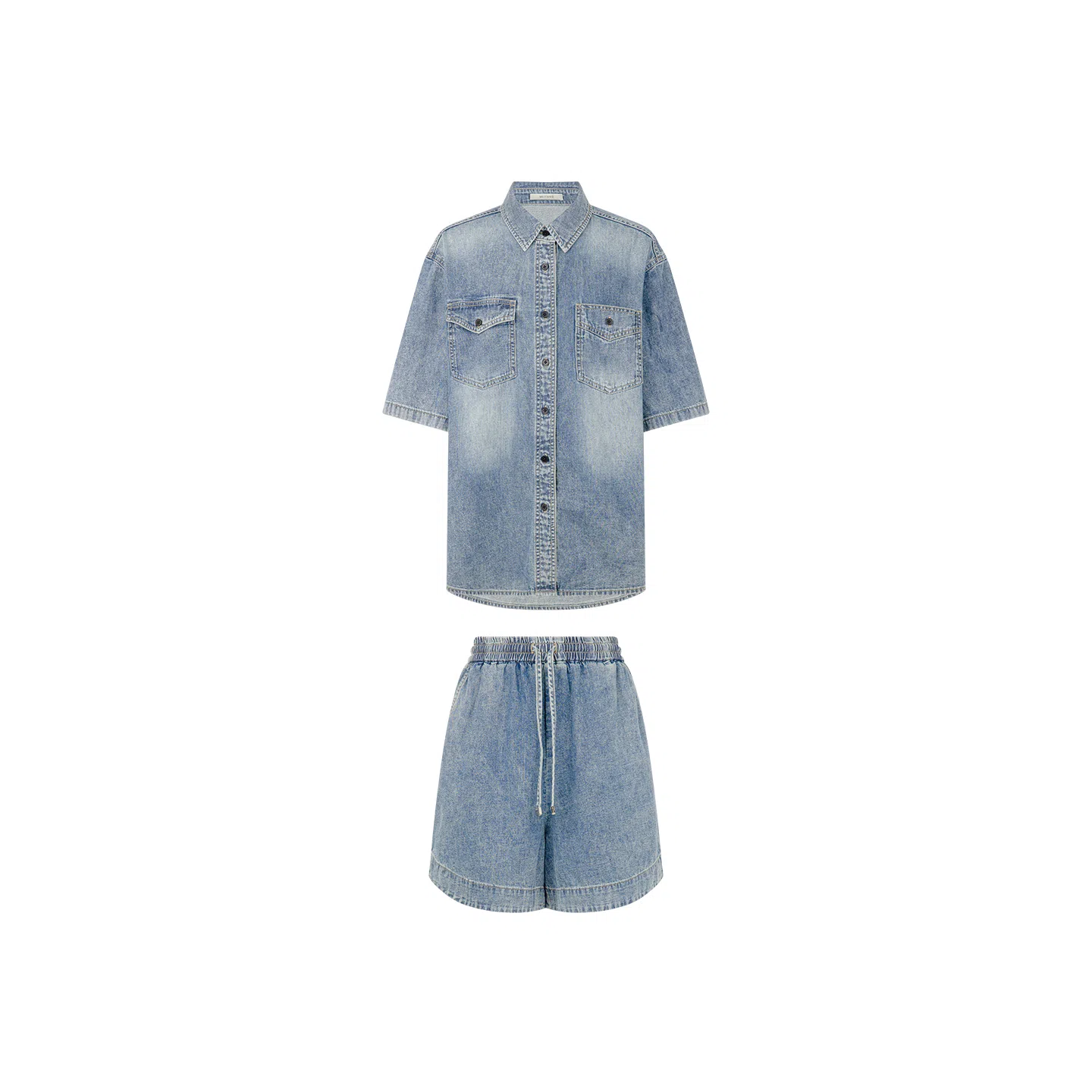 美洋 软牛仔复古街头休闲套装 女款