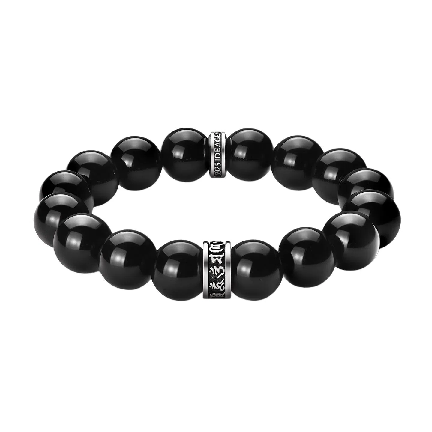 IDEAGEMER Six-Character Mantra Beads Bracelet