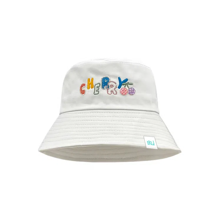 心水好物 甜妹多彩字母刺绣春夏季韩版显脸小盆帽大头围露营遮阳防晒帽 棉 渔夫帽 女款