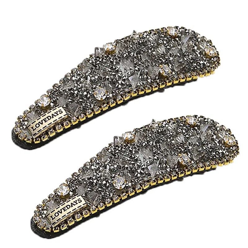 左欧 高端侧边刘海碎夹 布艺 发夹 女款