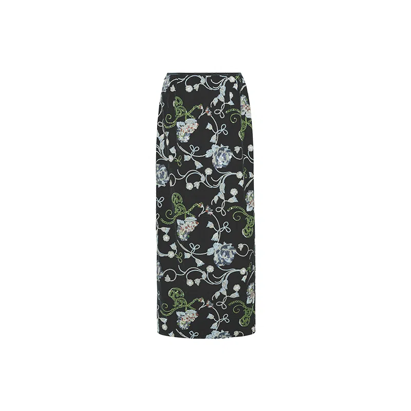 美洋 珠片绣丝绒华丽休闲长裙 女款