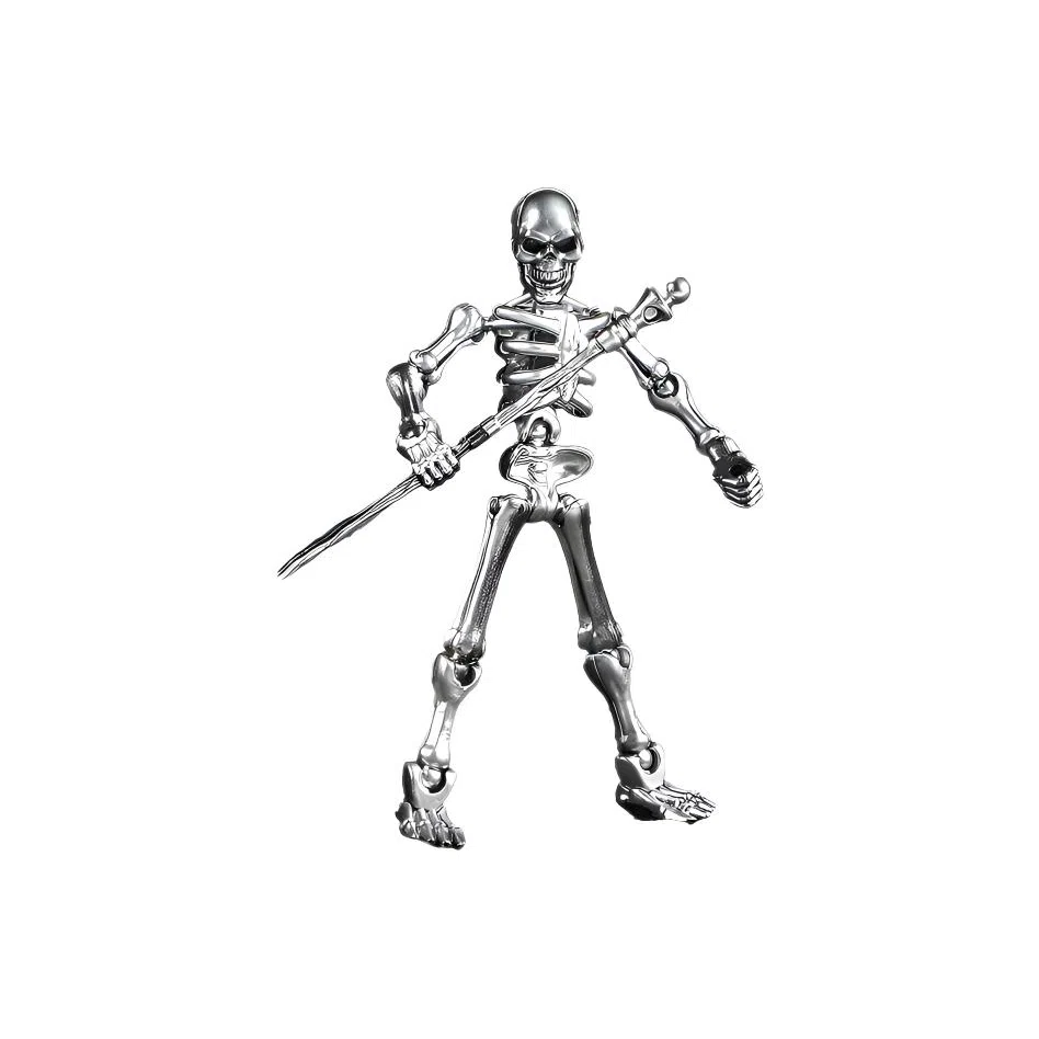 馨枕居 骷髅头人偶关节可动机甲磁吸积木 其他拼装模型