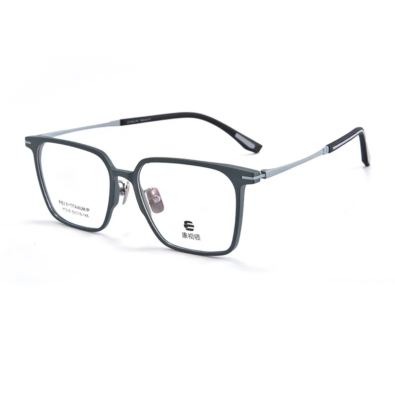 联系客服可选配镜套餐 康视顿 潮流复古 β钛聚醚酰+橡胶脚套 光学镜架 男女同款情侣款