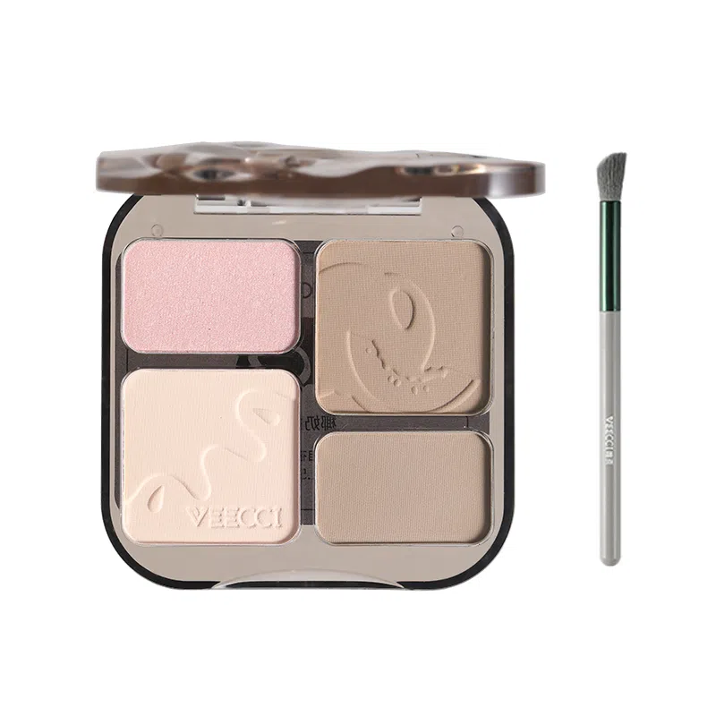 唯资 高光修容一体综合四色修容盘 修饰轮廓 赠修容刷