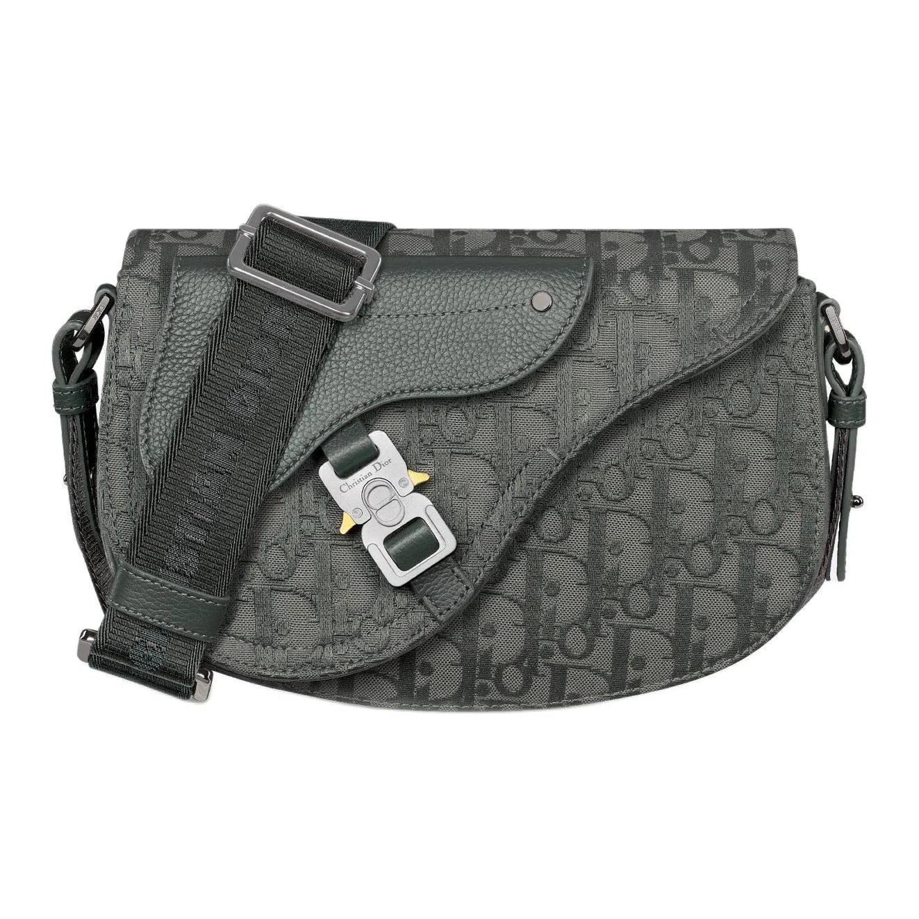 DIOR Oblique Shoulder Bag Coal Gray