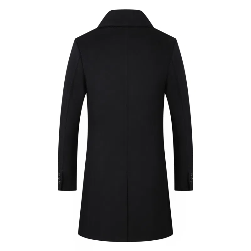Devanro Wool Coat Mid-Length Double-Sided