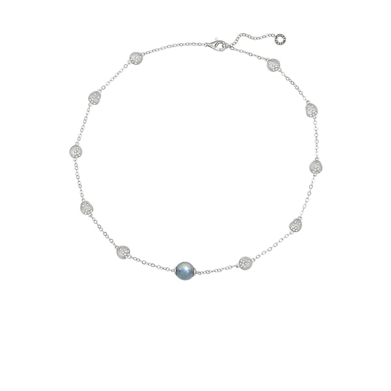 合璧 度假砂砾手工工艺 铜镀金 项链 女款