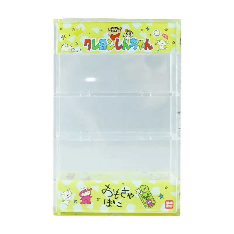 简动文创 蜡笔小新 野原新之助 小葵 小白 亚克力展示盒 手办模型场景道具娃屋