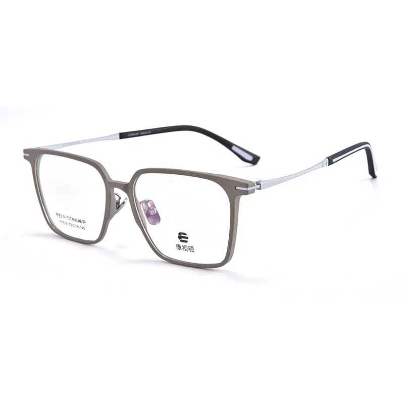 联系客服可选配镜套餐 康视顿 潮流复古 β钛聚醚酰+橡胶脚套 光学镜架 男女同款情侣款