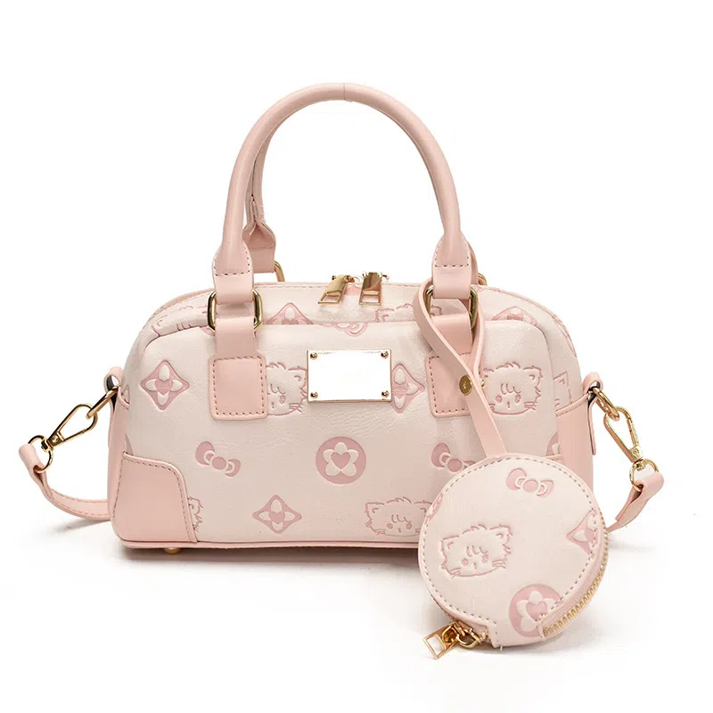 MINLUBAOLUO Boston Bag Pink