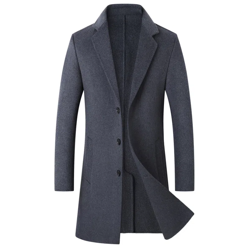Devanro Wool Coat Mid-Length Double-Sided