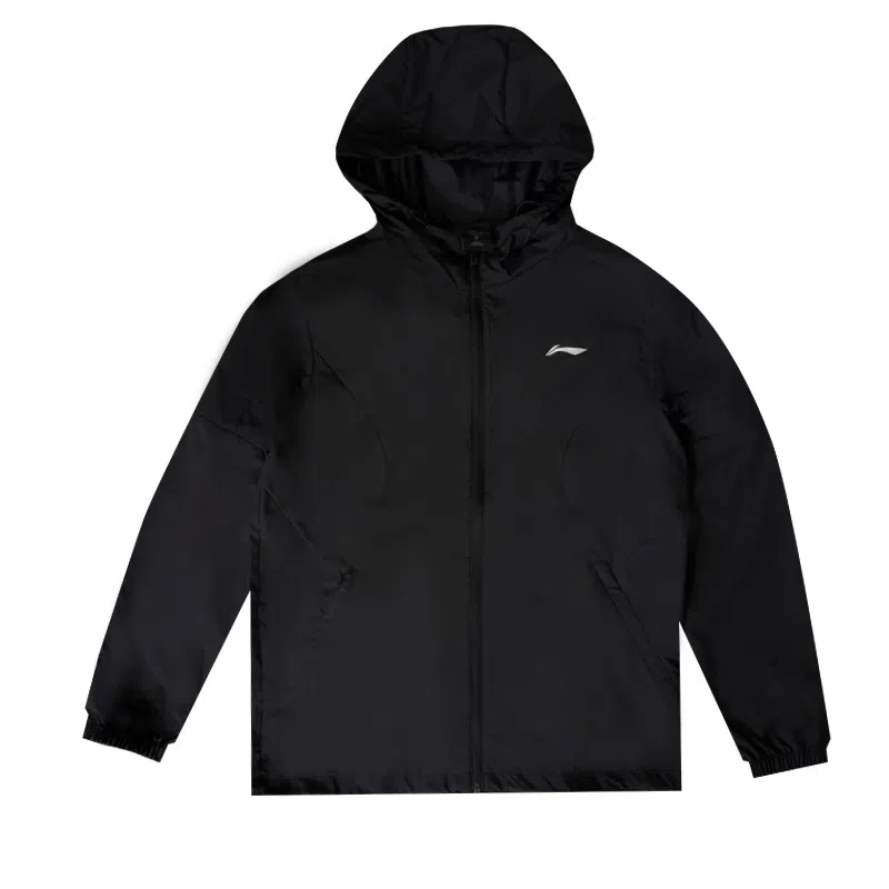 LiNing Logo Print Hooded Jacket