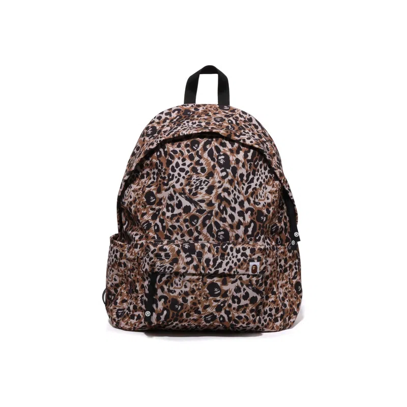 A BATHING APE Leopard Print Backpack