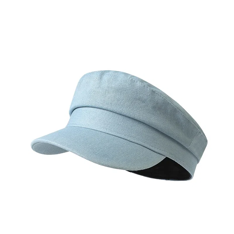 氧气樱桃 老钱风水洗复古平顶纯色八角日系高级百搭牛仔 棉 帽子 男女同款情侣款