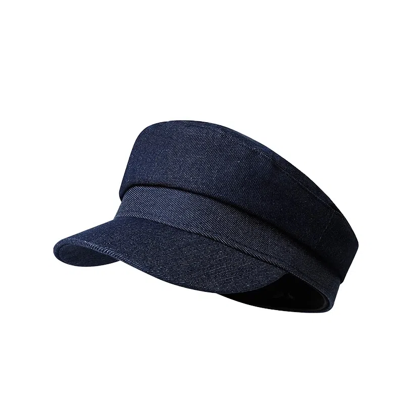 氧气樱桃 老钱风水洗复古平顶纯色八角日系高级百搭牛仔 棉 帽子 男女同款情侣款