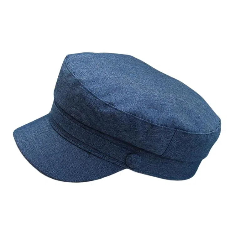 艾佳微 韩系日式复古夏季遮阳帽百搭时尚棉麻八角帽画家帽休闲百搭 棉 贝雷帽 男女同款情侣款