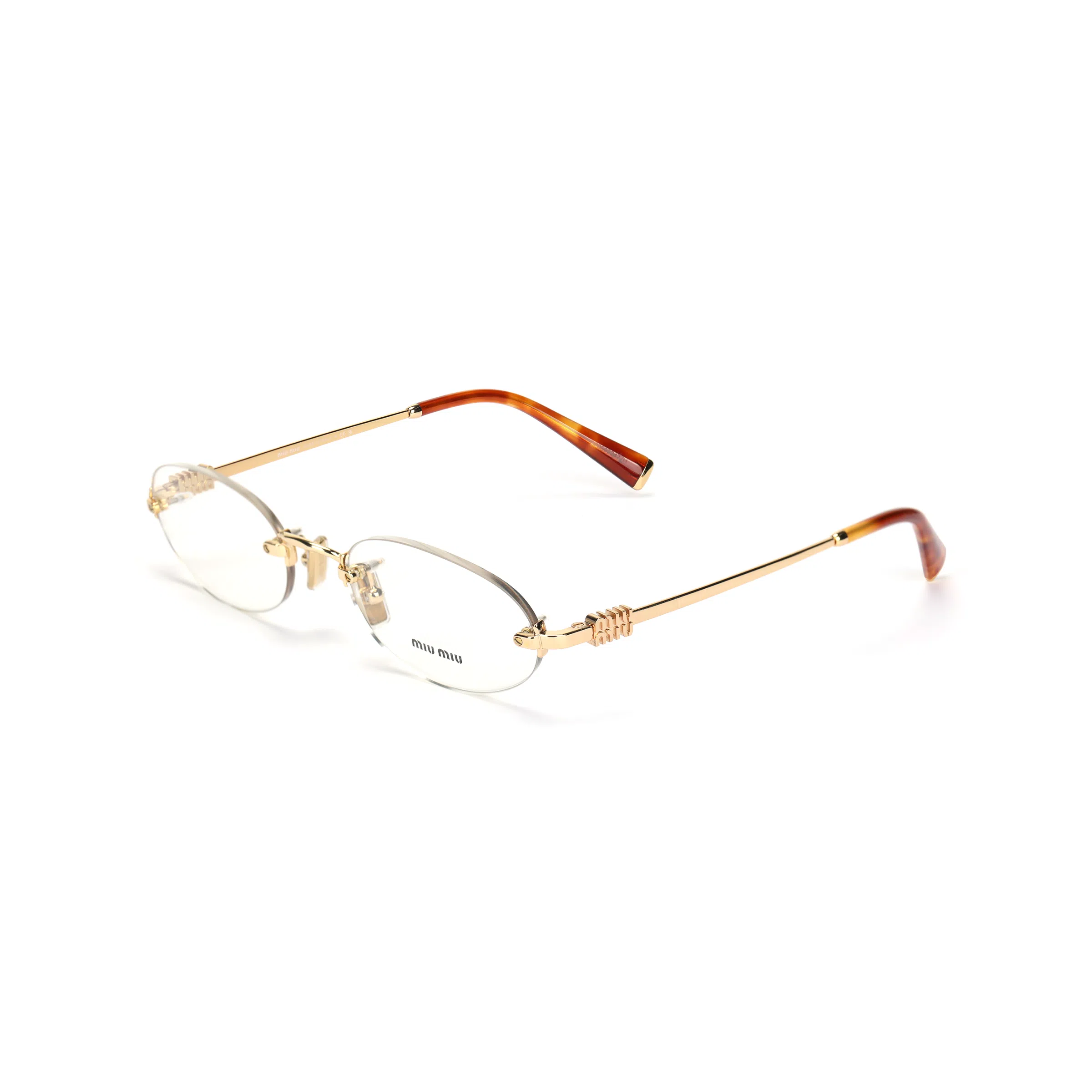 Miu Miu Optical Frame Gold