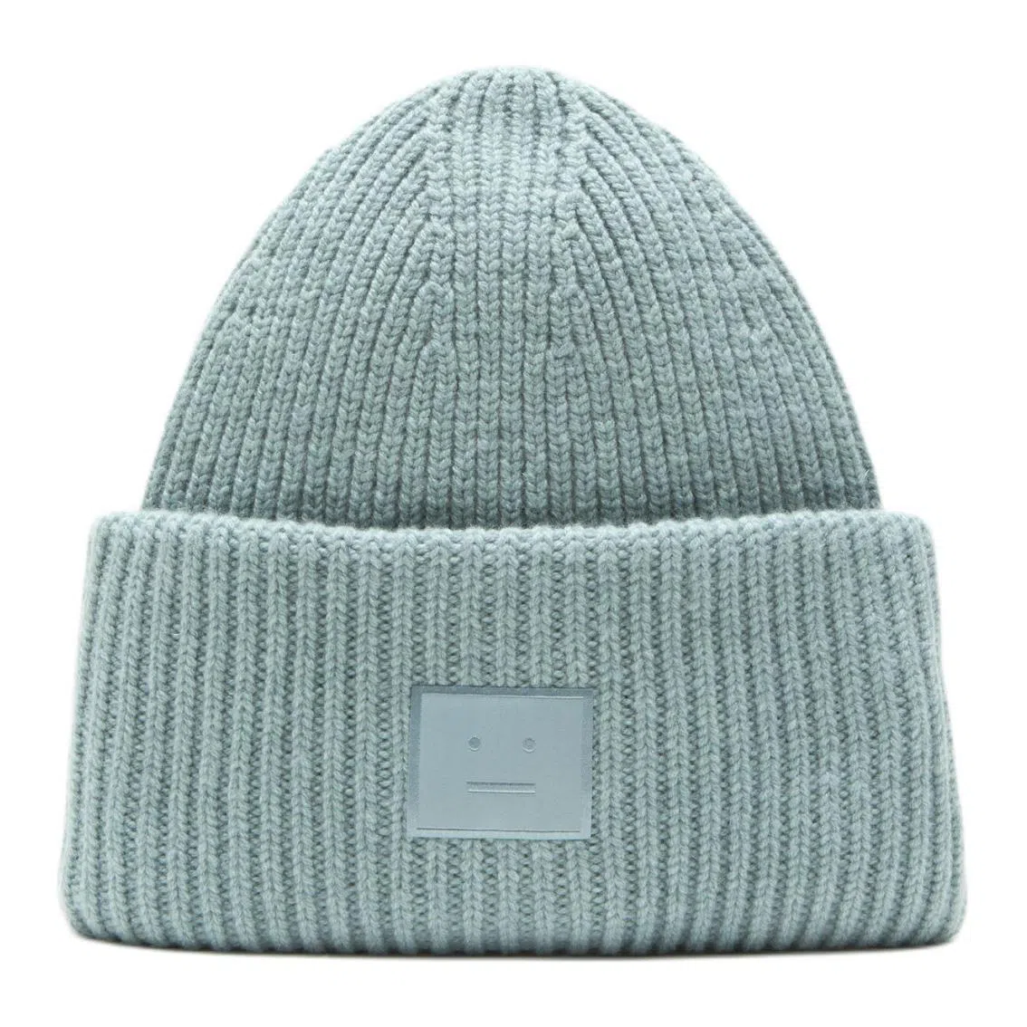 Acne Studios Logo Patch Wool Beanie Light Blue