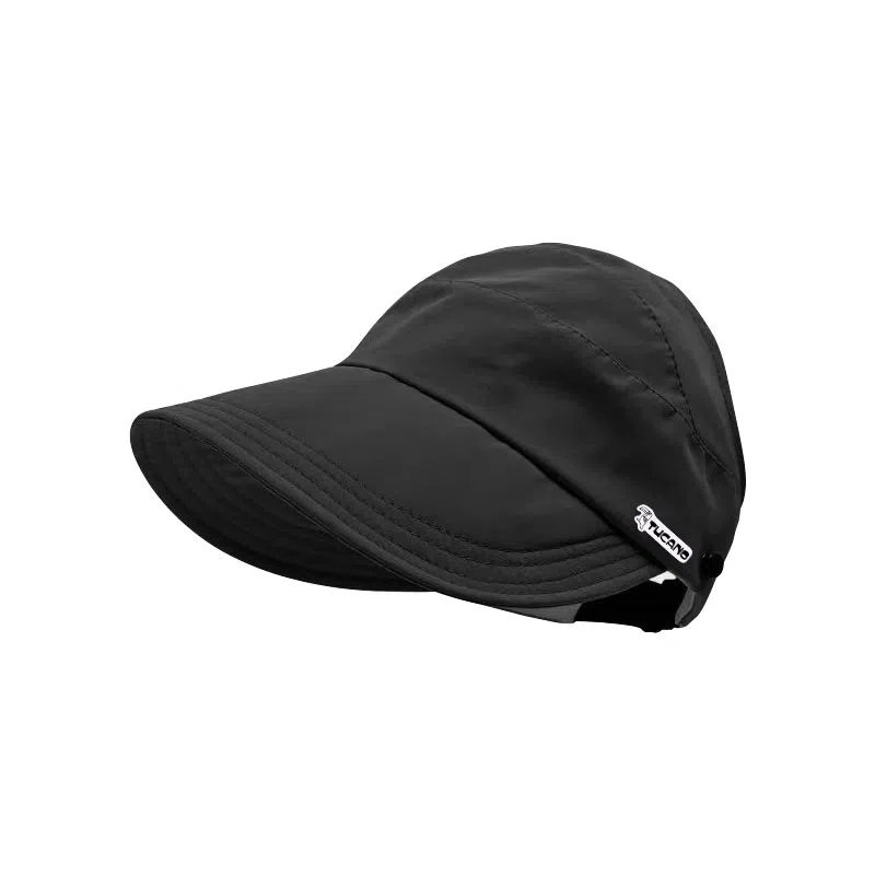 啄木鸟 大檐可扎马尾可戴口罩素颜速干空顶帽遮阳帽 聚酯纤维 渔夫帽 女款 户外骑行爬山露营钓鱼太阳帽