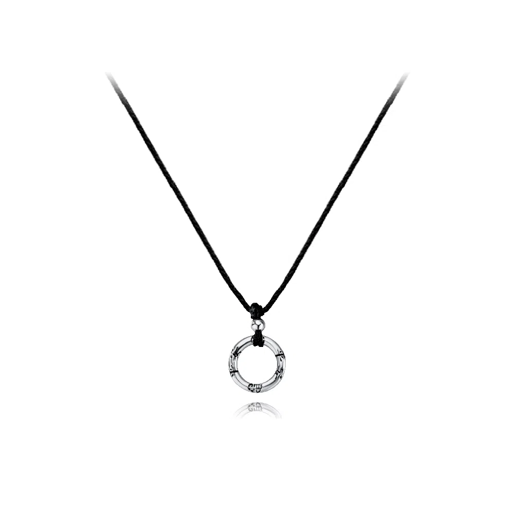 【纯银999 | 平安扣】 六桂福珠宝 经典百搭小众设计高级感日常简约精致轻奢通勤极简约会温柔气质可调节锁骨链#好运 足银 项链 女款