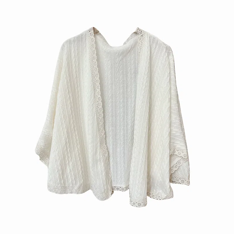 北极绒 春夏季百搭潮流时尚开衫针织上衣外搭氛围感出游拍照 聚酯纤维 披肩 男女同款情侣款