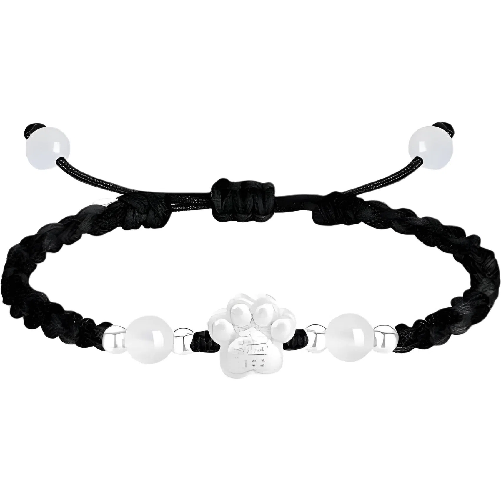 【999银】 絮物 国潮小众纯手工编织福字猫爪编织手链甜美轻奢百搭新中式高级感出游新宠吸睛神器#好运 织物 手绳 男女同款情侣款