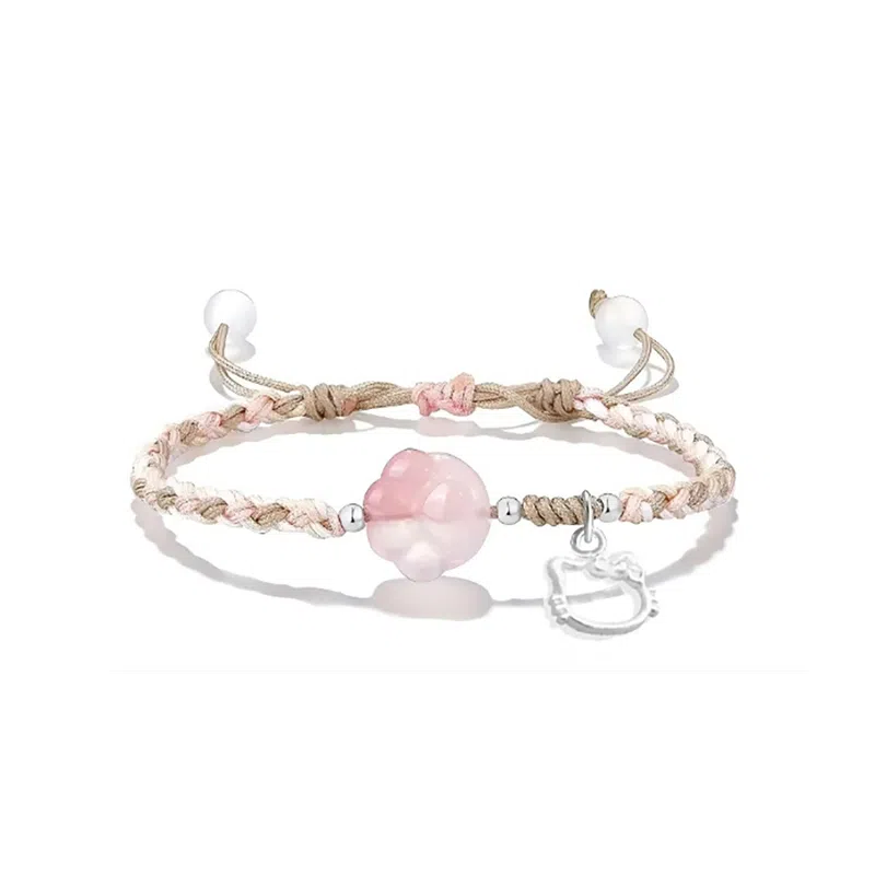 【足银999渐变猫咪】 京华录 小众轻奢百搭高级感八方来财节节高升吉祥如意诸事顺利可调节转运饰品#好运 琉璃 手绳 男女同款情侣款