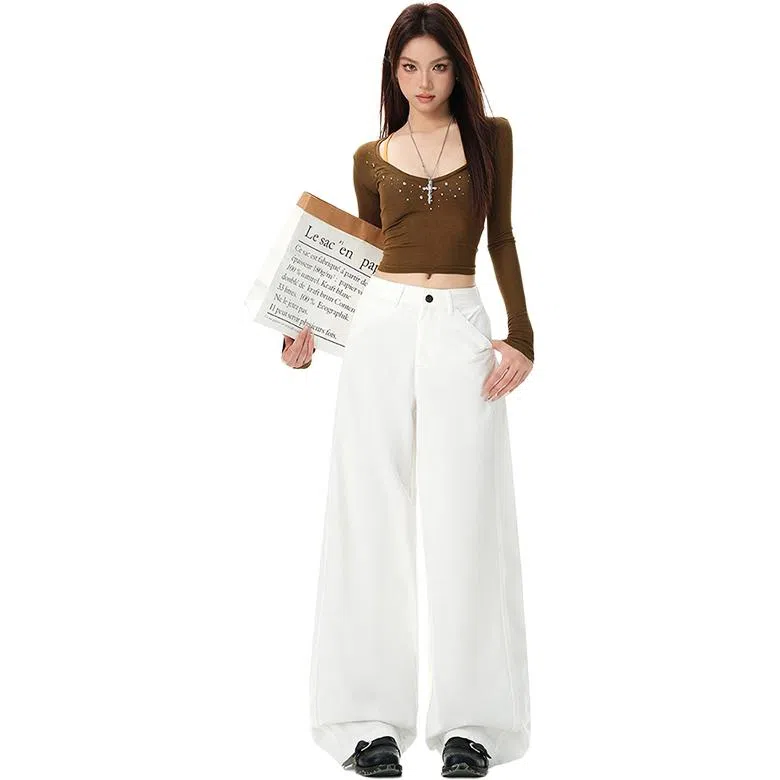 淑好百 时尚休闲通勤简约牛仔裤 女款