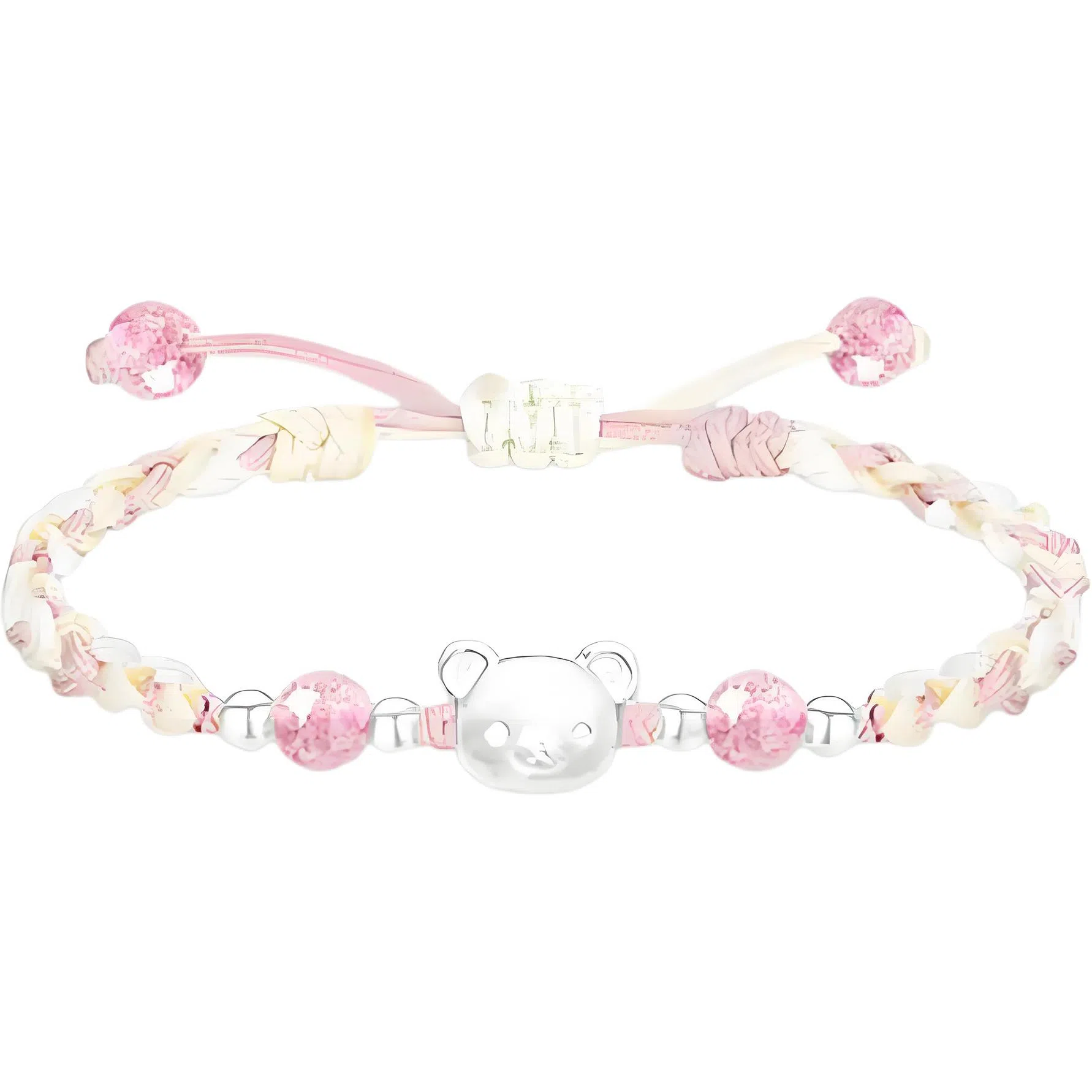 【999银】 絮物 简约设计感小熊款纯手工编织小众甜美国潮新中式轻奢百搭新中式高级感出游新宠吸睛神器#好运 织物 手绳 男女同款情侣款