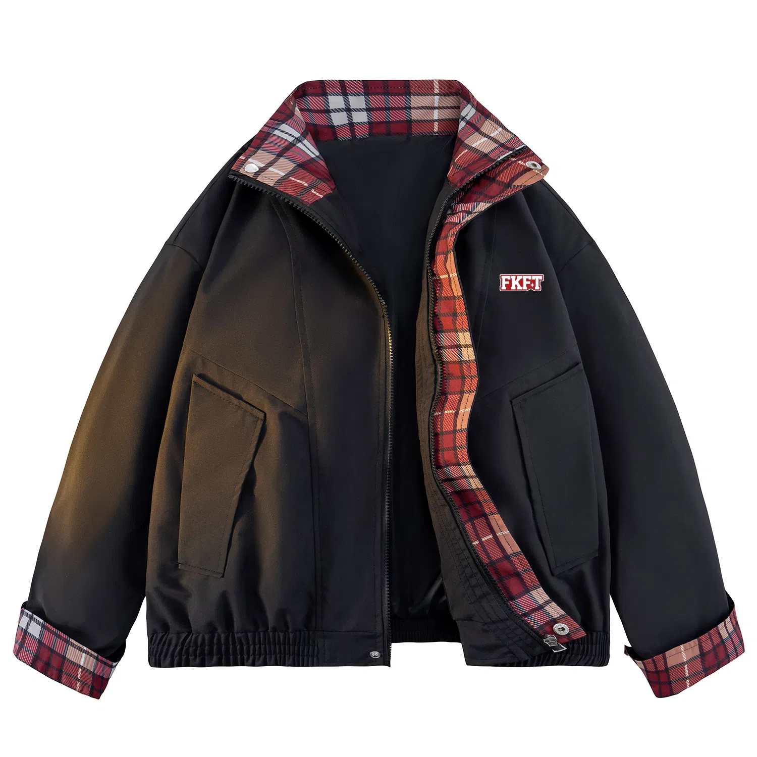 FKFT Plaid Logo Jacket