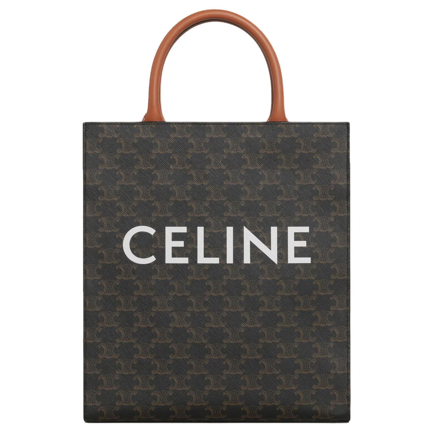 CELINE Cabas Triomphe Tote Small Brown