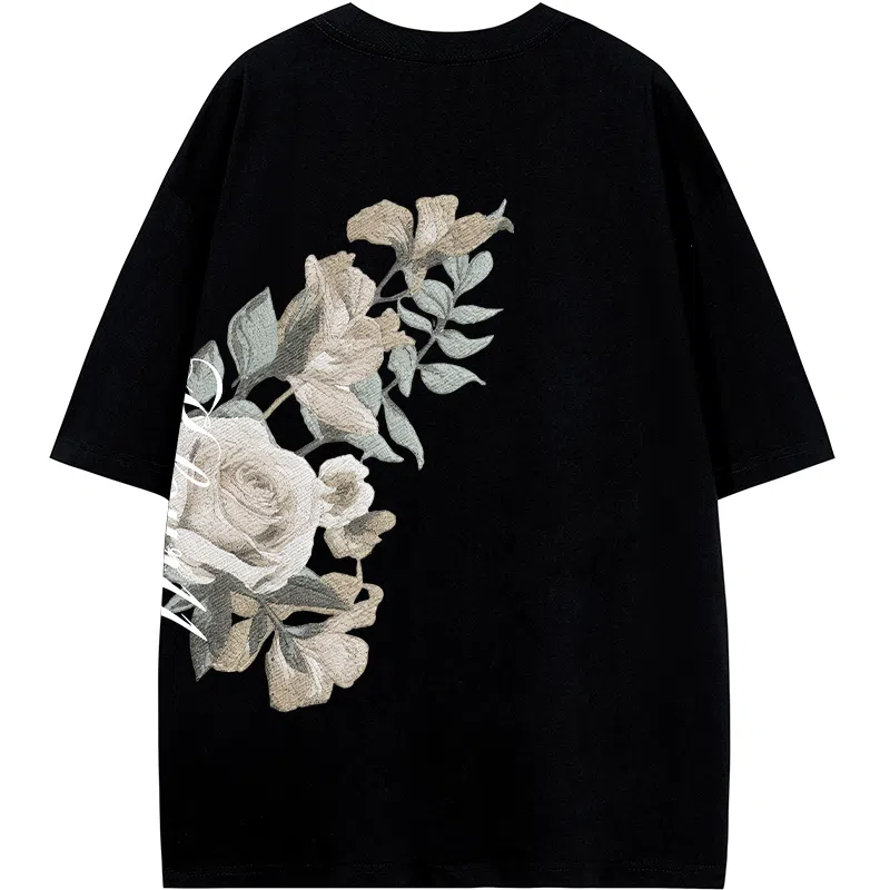 K411 Vintage Embroidered Butterfly Tee