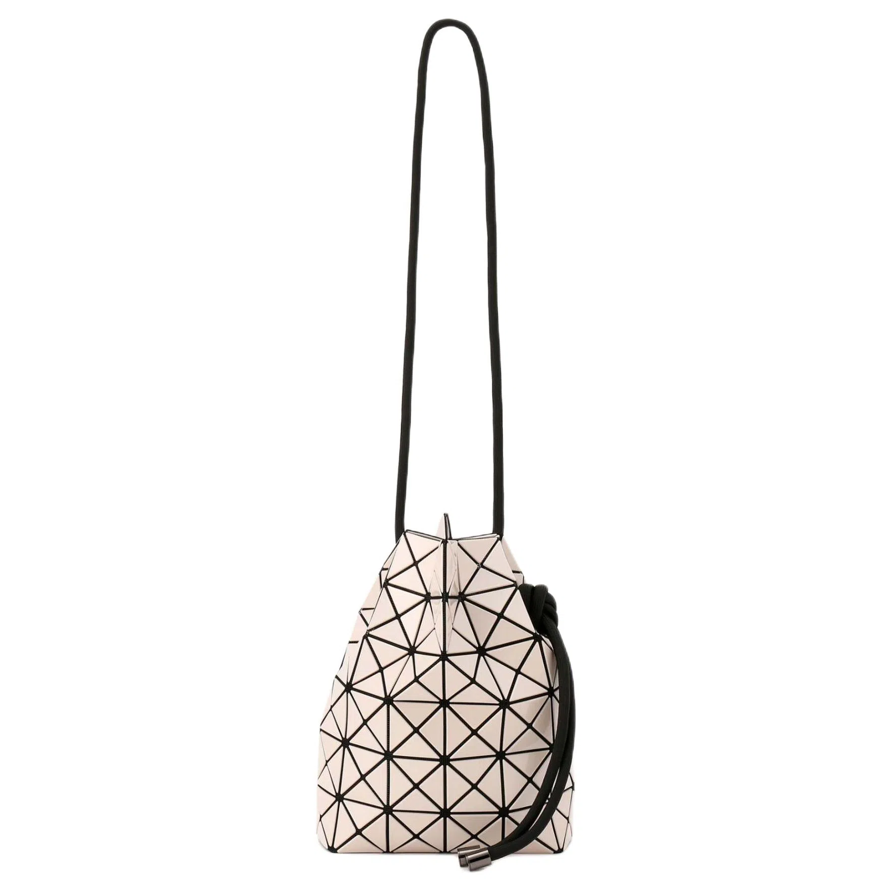 ISSEY MIYAKE Prism Ring Bucket Bag Beige