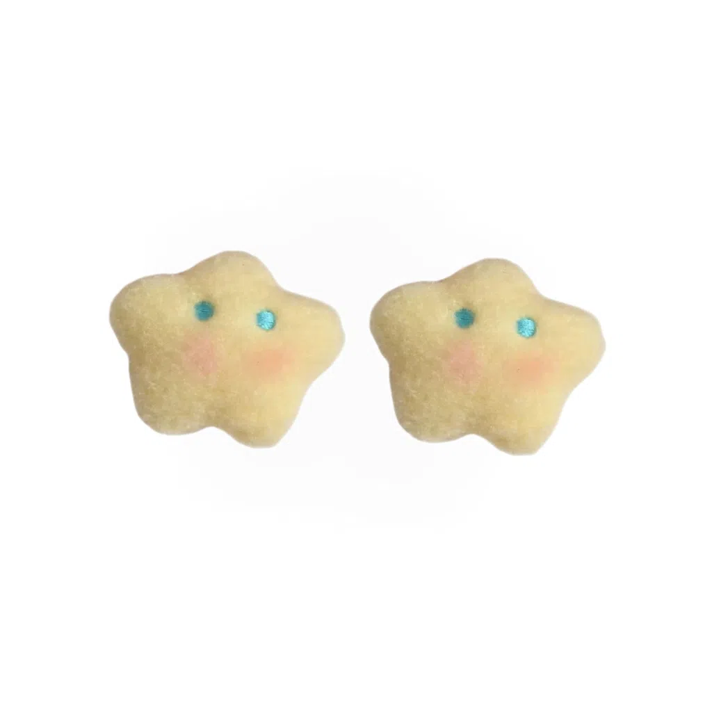 希铃 可爱星星月亮 聚酯纤维 发夹 女款