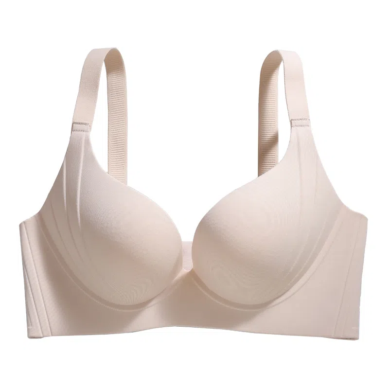 二三二三 无痕隐形提拉聚拢收副乳防下垂内衣简约亲肤柔软舒适呼吸感美背日常百搭无钢圈可调节肩带文胸 女款