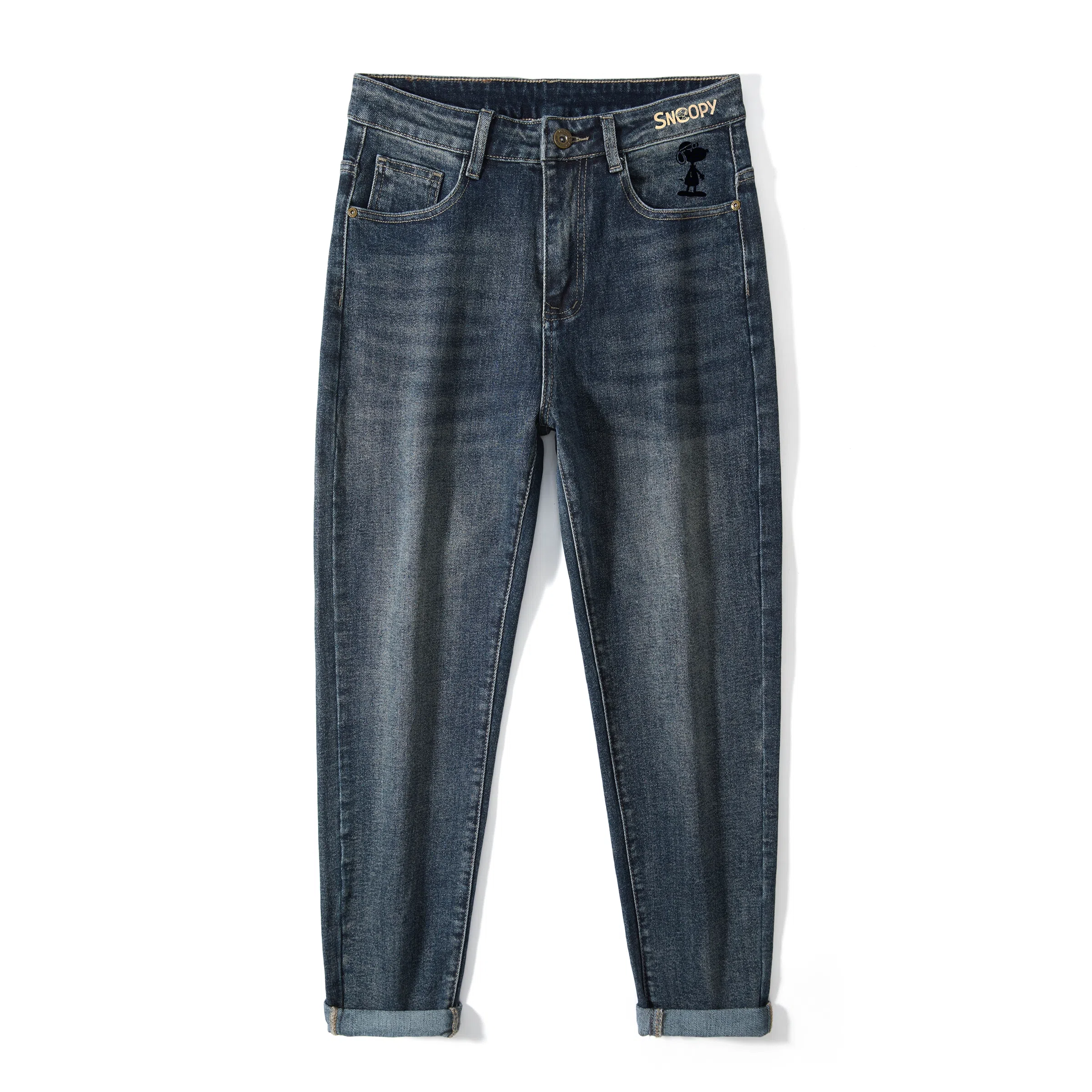 SNOOPY Retro Straight Jeans