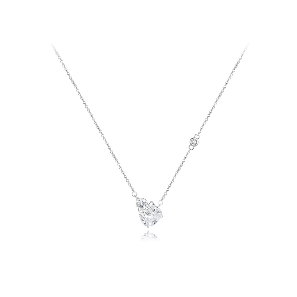 【纯银999 | 转运葫芦】 六桂福珠宝 经典百搭小众设计轻奢高级感日常精致简约通勤极简温柔气质可调节锁骨链 时尚#好运 足银 项链 女款