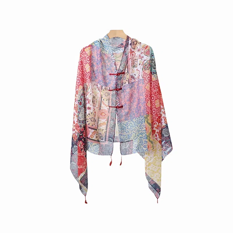 北极绒 春夏季薄款百搭遮阳潮流复古遮阳斗篷旅游穿搭拍照 聚酯纤维 披肩 男女同款情侣款