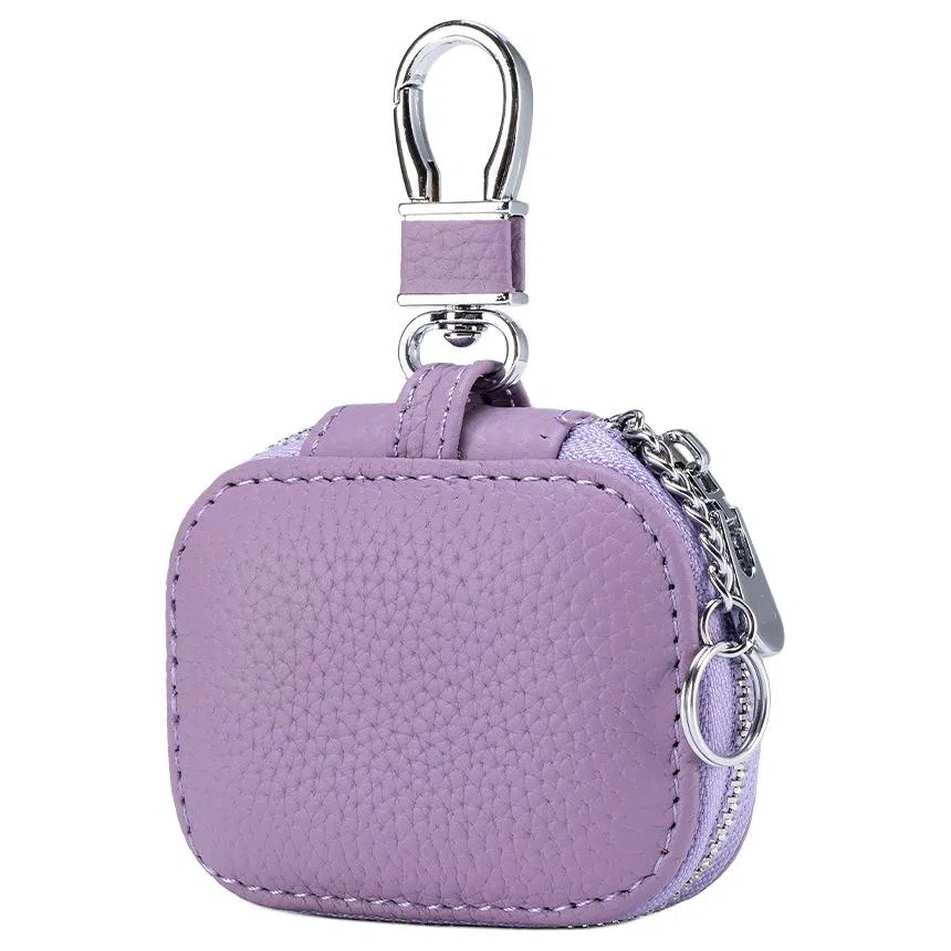 掐尖 真皮精致腰挂通用锁匙袋车锁收纳包 头层牛皮 耳机包 迷你 男女同款情侣款 多色