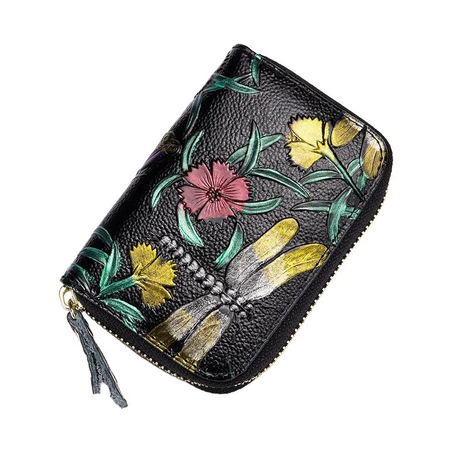 掐尖 时尚小众设计精致便携 牛皮 卡包 女款 多色